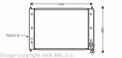 AVA QUALITY COOLING vwa2034 -  Радиатор, охлаждение двигателя